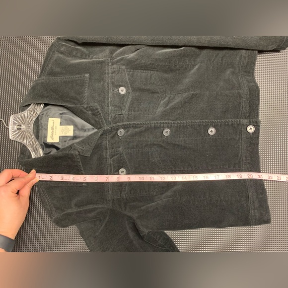 Eddie Bauer Womens Petite Medium Button Up Fully Lined Jacket Coat Blazer - Picture 8 of 8